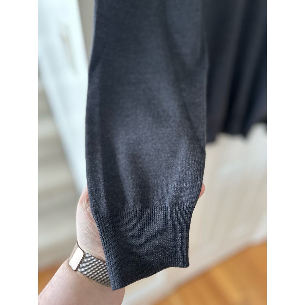 Pendleton Charcoal Grey Merino Wool Collared Butt… - image 2